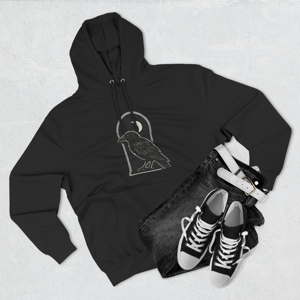 Three‑Panel Fleece Hoodie — Forged Under Chaos Edition
