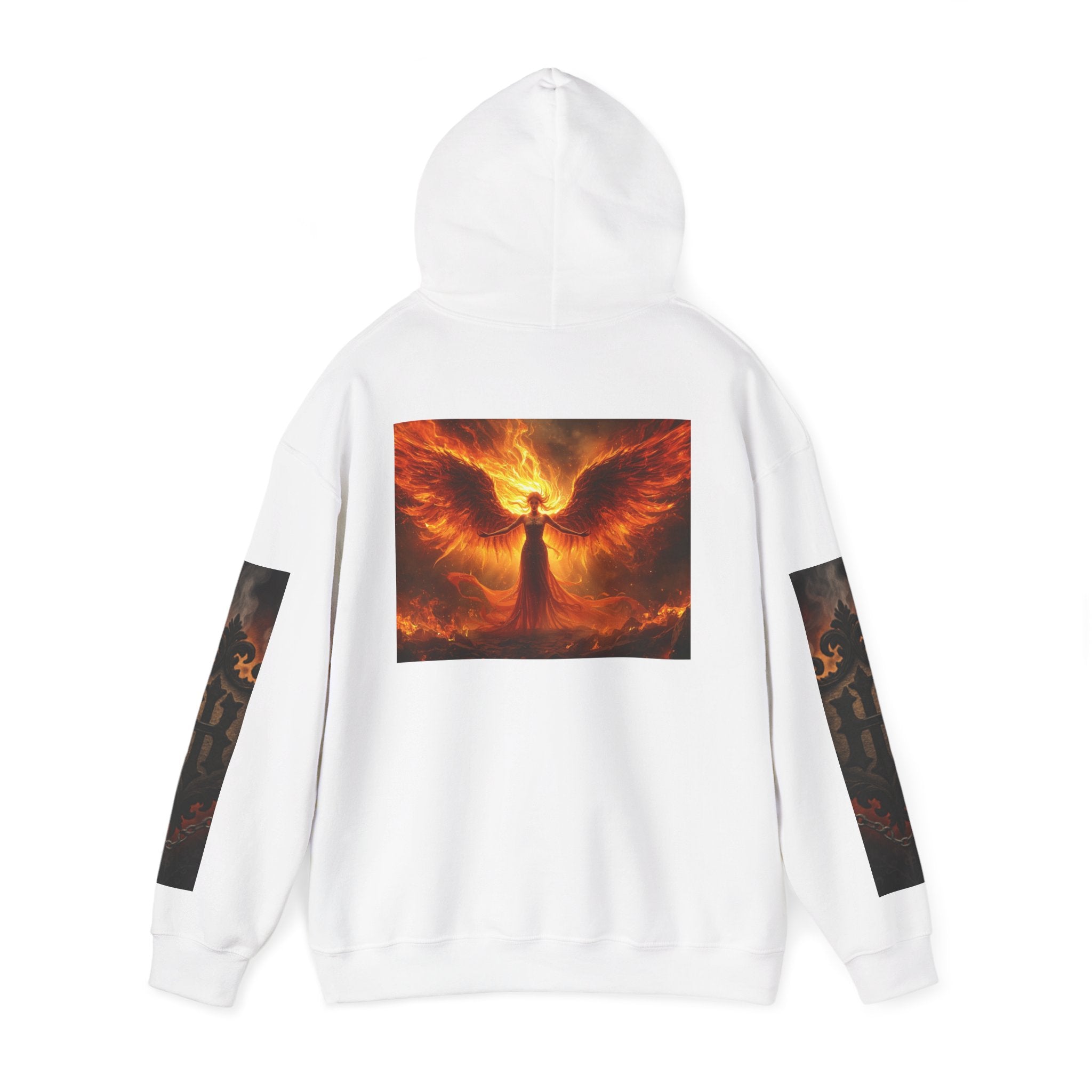 Ashes to Fire — Phoenix Ascension Hoodie (Back Print)
