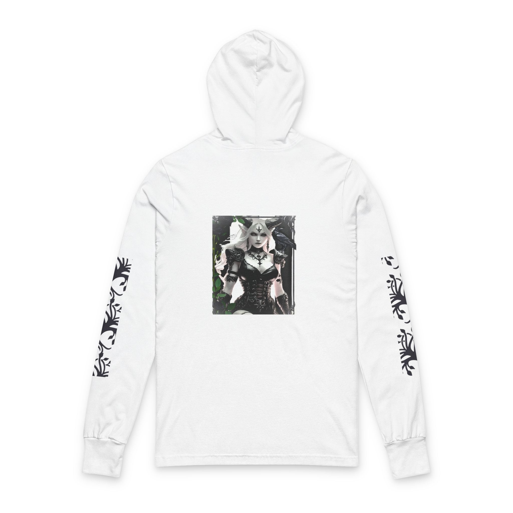 Queen of Mayhem Hooded Tee — Monochrome Edition