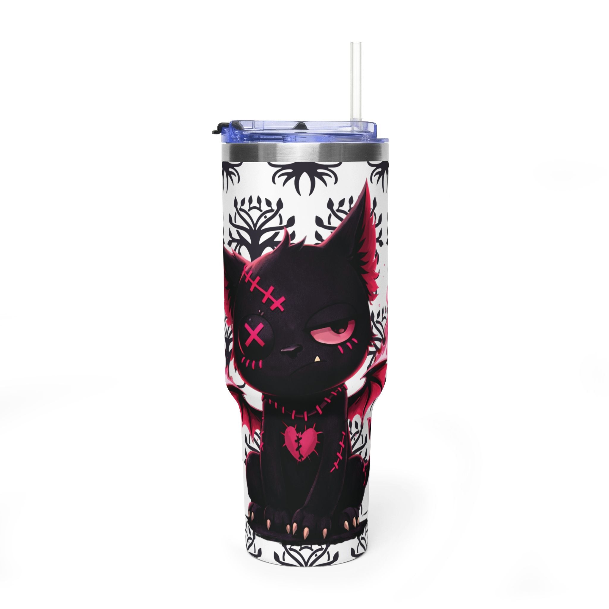Vargoyle — Bat Kitty Insulated Tumbler 40oz | YouNiquez Dark Artz