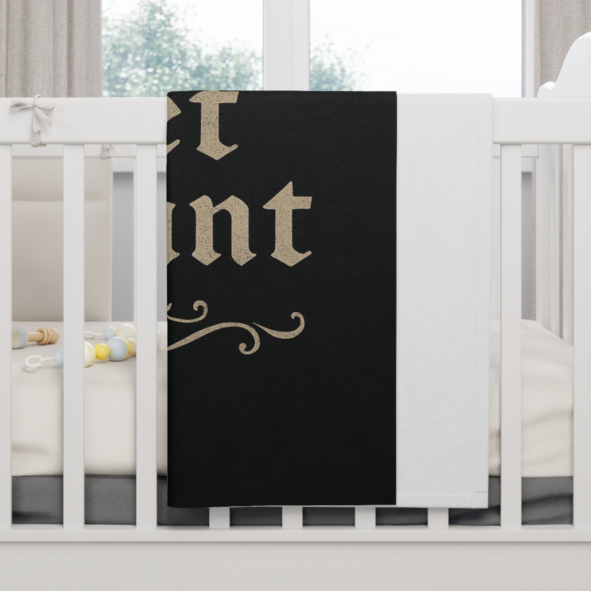 Baby Blanket — "Tiny Teet Tyrant" Soft Fleece Gift for Newborns & Toddlers