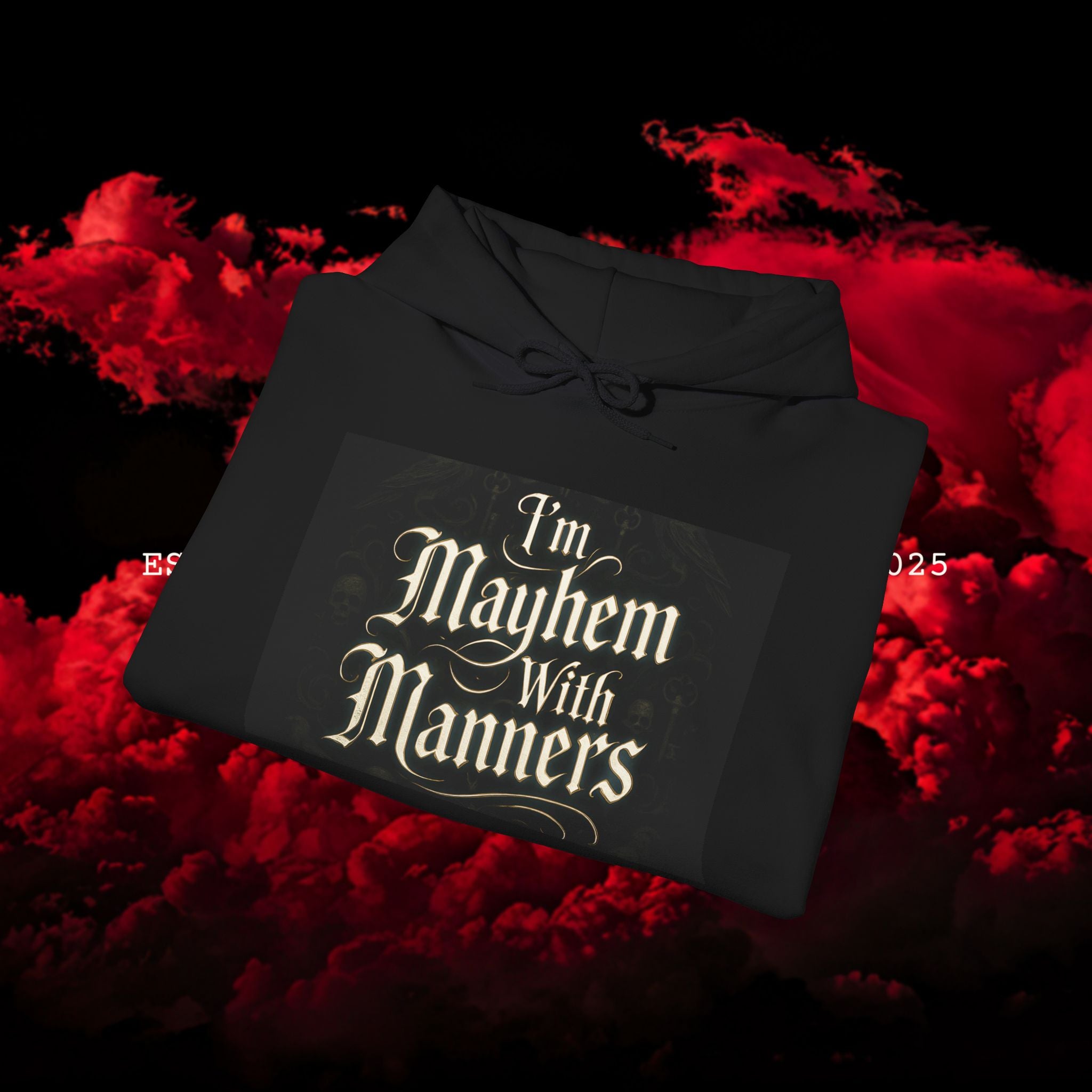 Mayhem With Manners Hoodie — Infernal Queen Edition