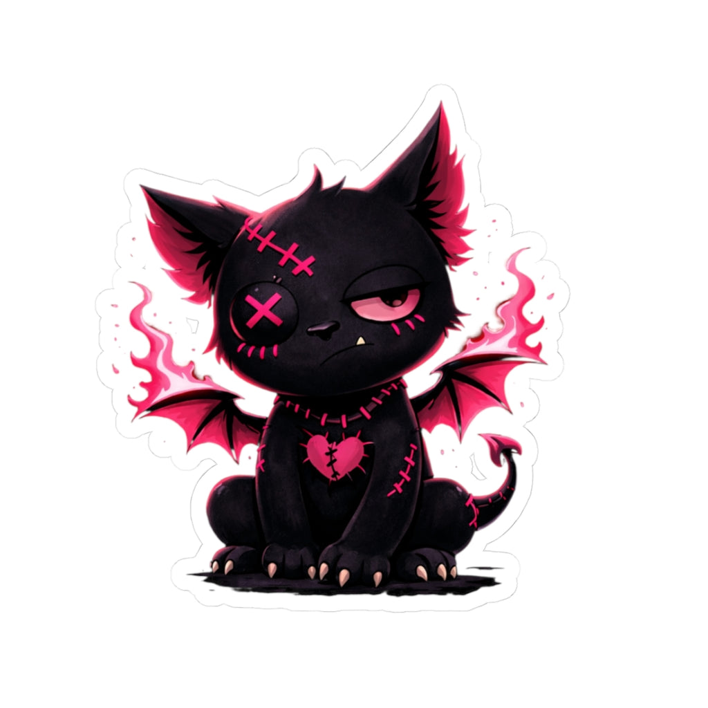 Vargoyle — Bat Kitty Die Cut Sticker | YouNiquez Dark Artz