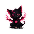 Vargoyle — Bat Kitty Die Cut Sticker | YouNiquez Dark Artz