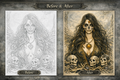 Vahltessa — Winged Calavera Priestess | Paint-By-Number Canvas Kit | Forged Under Chaos™