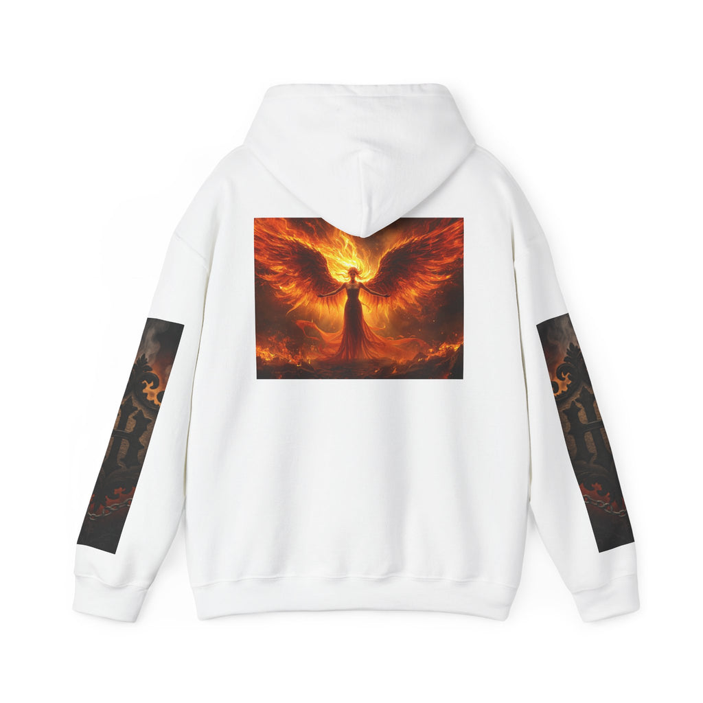 Ashes to Fire — Phoenix Ascension Hoodie (Back Print)
