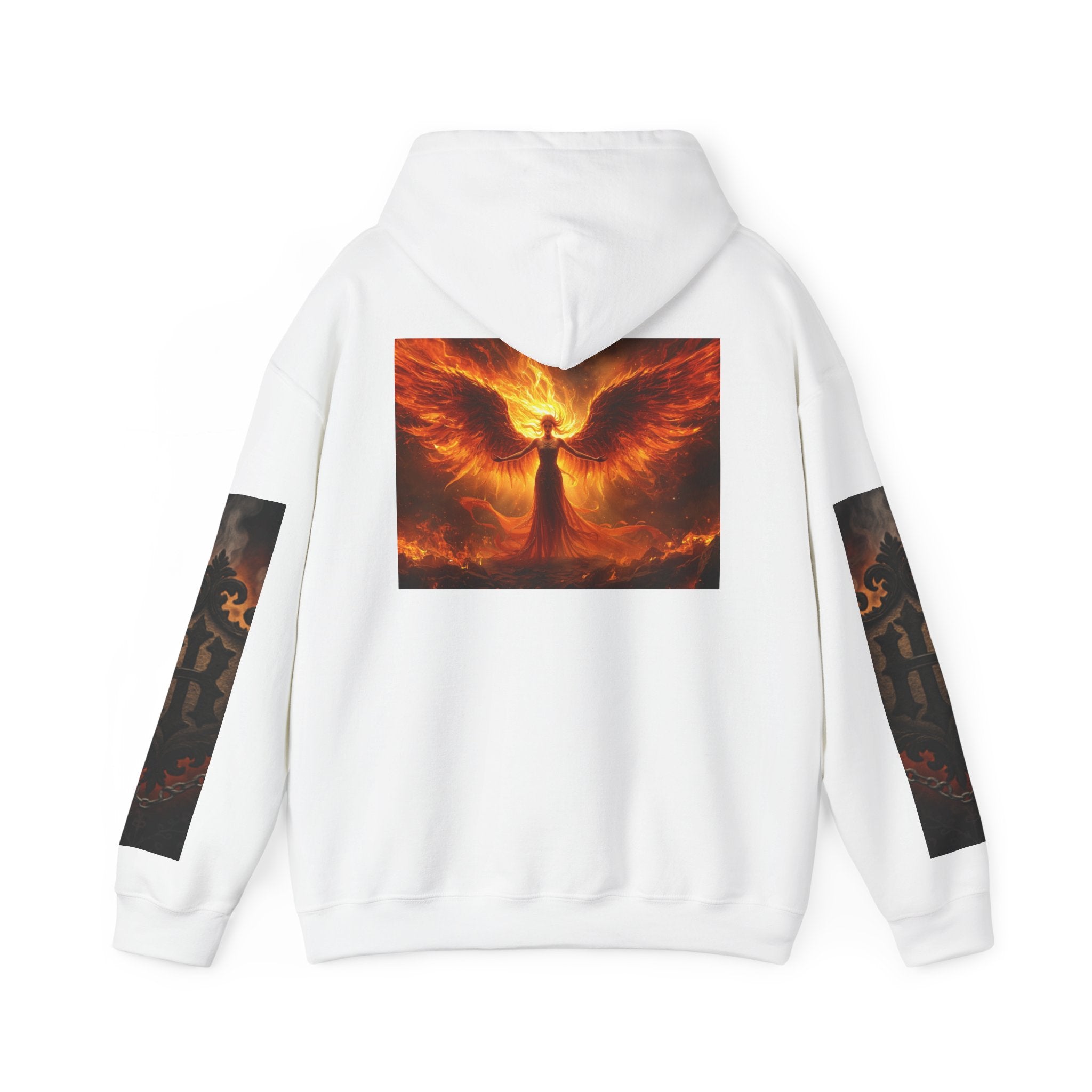 Ashes to Fire — Phoenix Ascension Hoodie (Back Print)