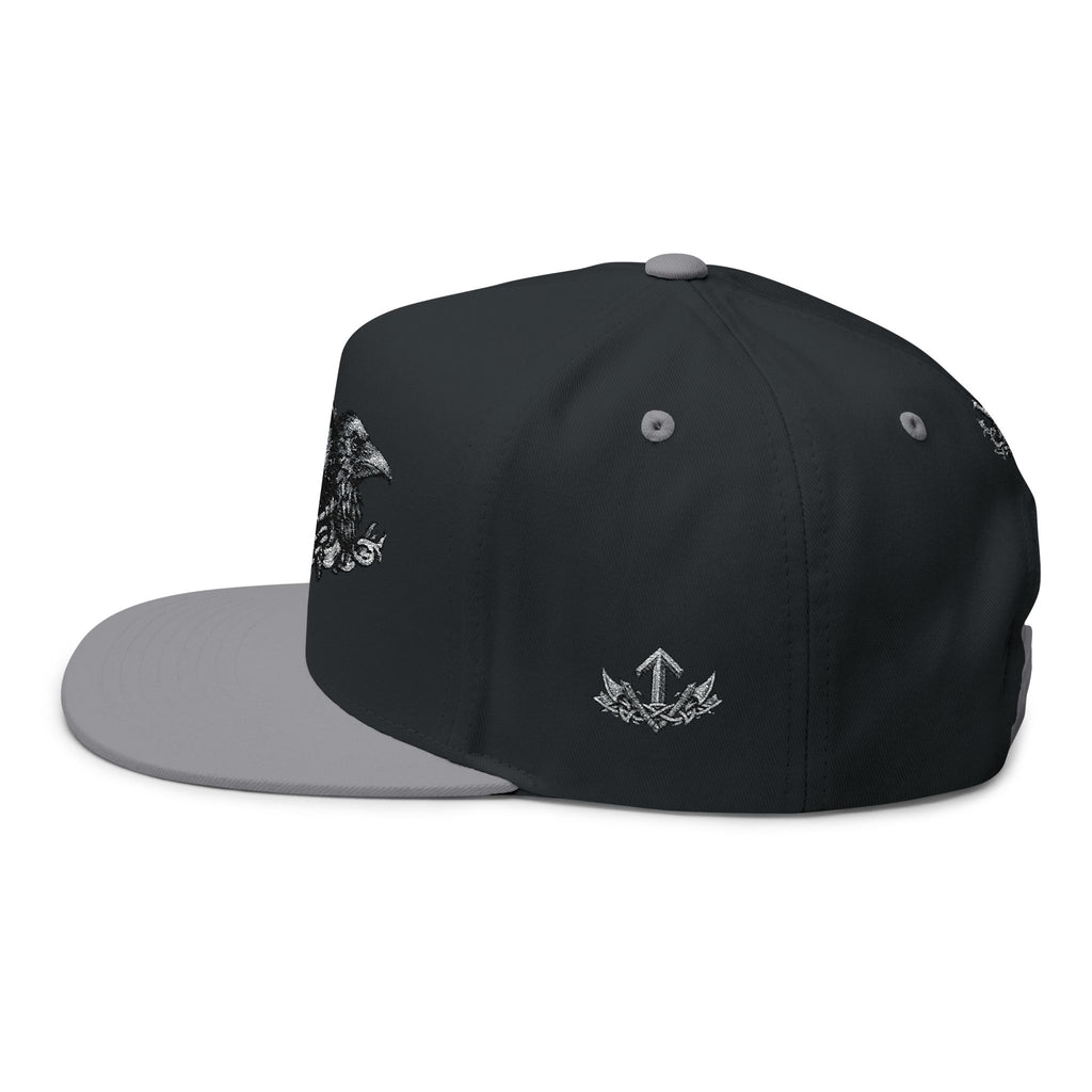 Rune Embroidered Flat Bill Cap
