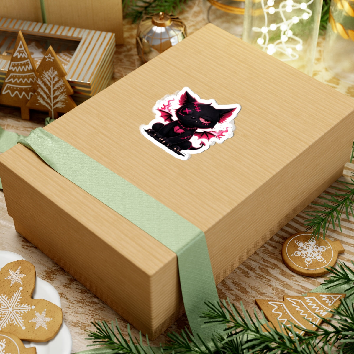 Vargoyle — Bat Kitty Die Cut Sticker | YouNiquez Dark Artz