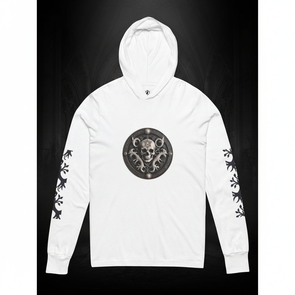 Queen of Mayhem Hooded Tee — Monochrome Edition