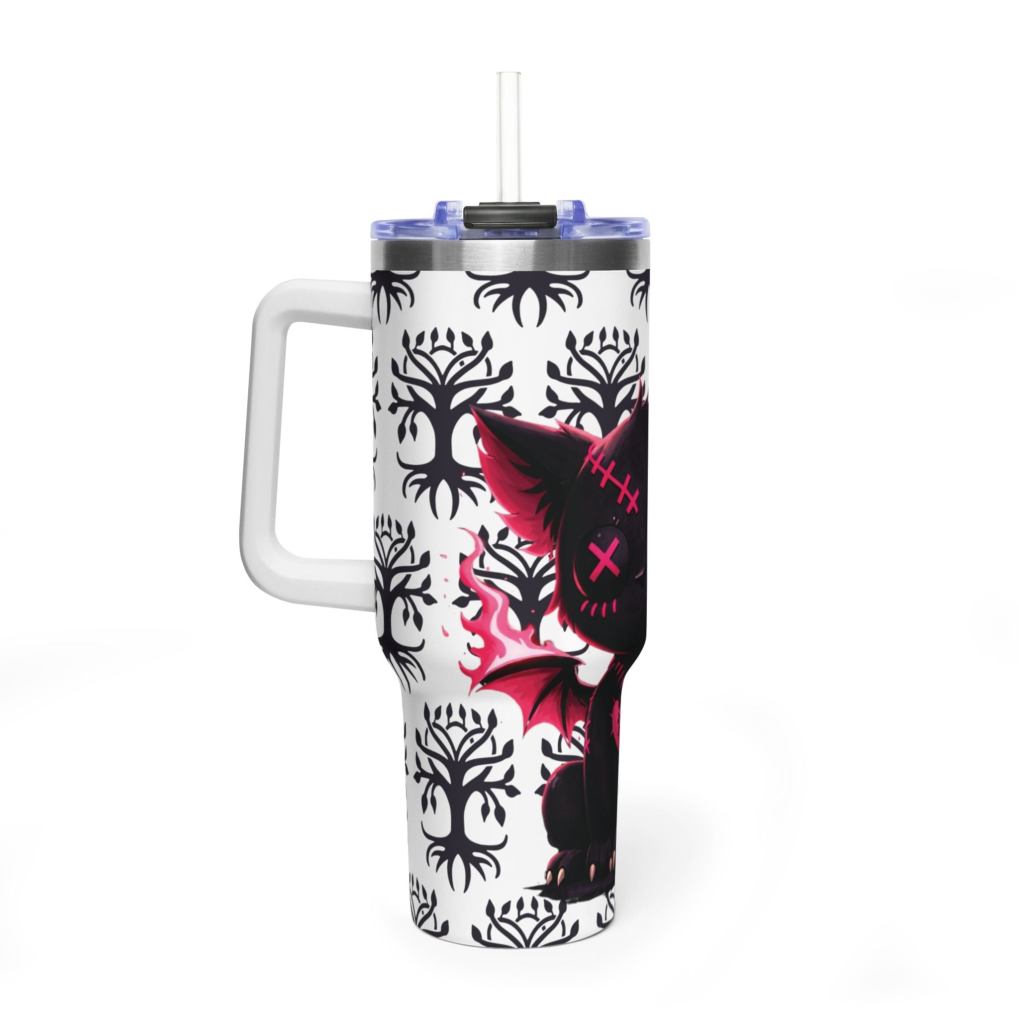 Vargoyle — Bat Kitty Insulated Tumbler 40oz | YouNiquez Dark Artz