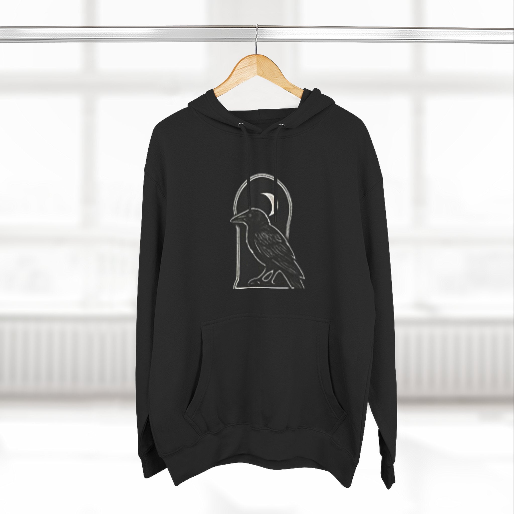 Three‑Panel Fleece Hoodie — Forged Under Chaos Edition
