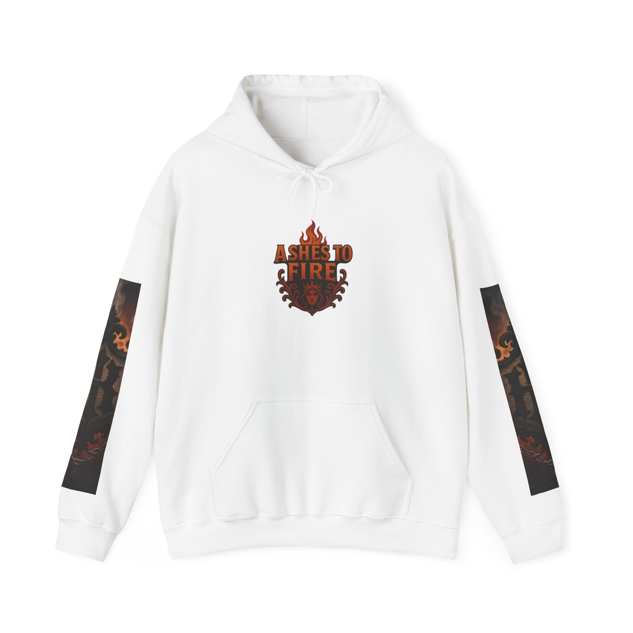Ashes to Fire — Phoenix Ascension Hoodie (Back Print)