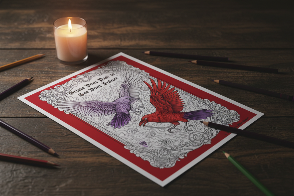 Grieve Your Past — Coloring Lifestyle Mockup
